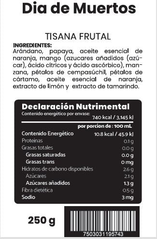 Tisana Frutal Día de Muertos