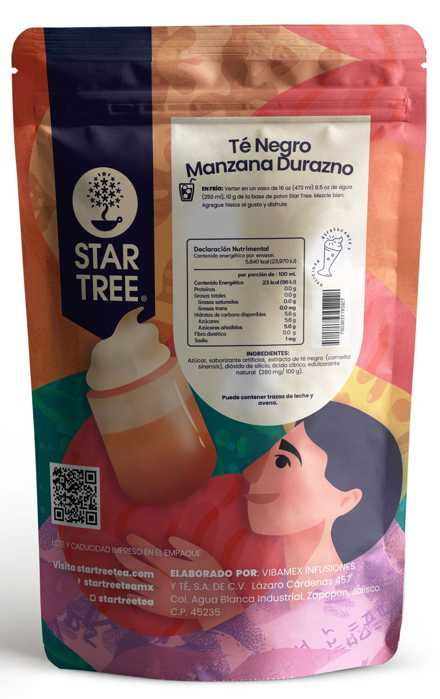 Té Negro Manzana Durazno