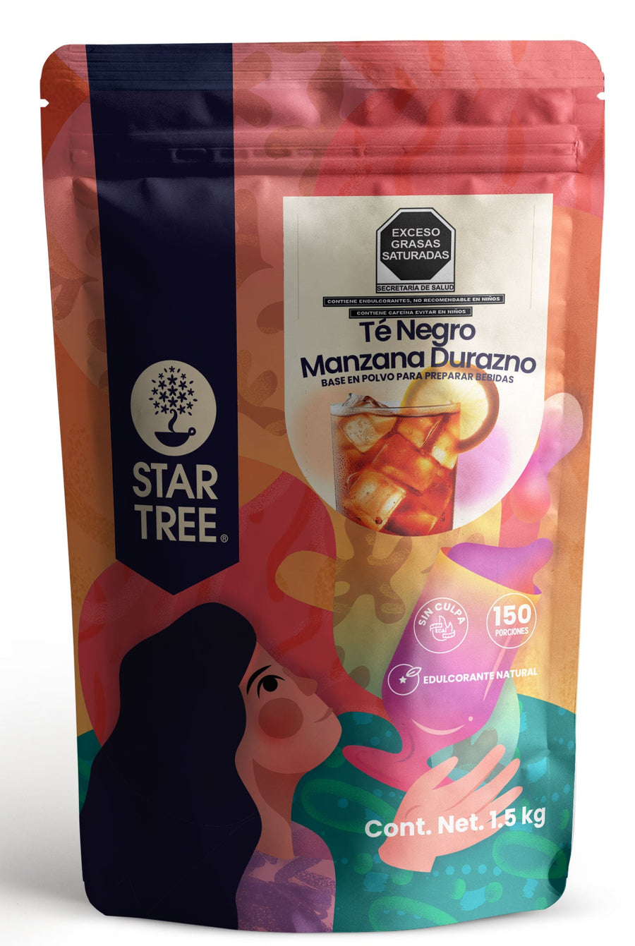 Té Negro Manzana Durazno